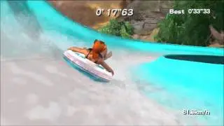 DOAX2 - Kasumi in waterslide