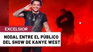Captan a Christian Nodal en concierto de Kanye West