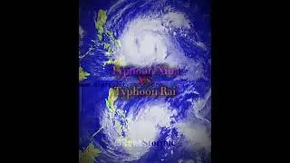 Typhoon Nina Vs Typhoon Rai ( #shorts #typhoon #storm )