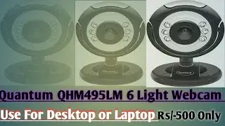 Quantum QHM495LM WebCamera I Full  Review & Setup I Laptop or Desktop USB webcamera