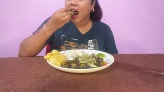 Mukbang video !! Plain rice, til Gahori ,Chips 