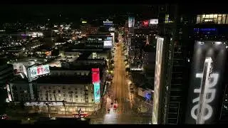 FREE DRONE STOCK FOOTAGE | NIGHT | HOLLYWOOD | 5K