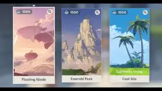 All Realm Layout Housing Genshin Impact TOUR ( Floating Abode, Emerald Peak & Cool Isle )