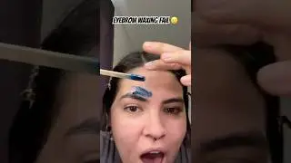 I almost waxed my whole eyebrow off it&rsquo;s fine😭#fails#fail#failed#gonewrong#beautyfails#waxingathome