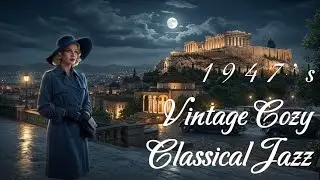 Elegant Autumn Jazz 🍂 1940&rsquo;s Barroom Reflections across the Streets of Athens