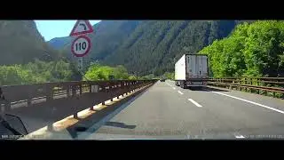 Brenner Pass, Italy - descent from the pass to the Italian Plains