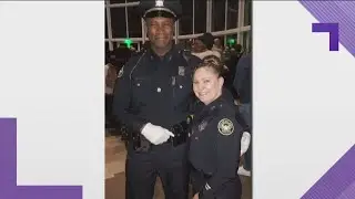 Atlanta police recruit graduates, joins wife on police force