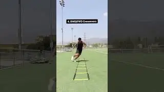Speed Ladder Drills For Improved Footwork, Coordination, Timing, and Reaction Time! #shorts #viral