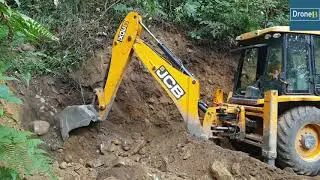 Facilitating Villagers with New Hilly Road- JCB Backhoe Video