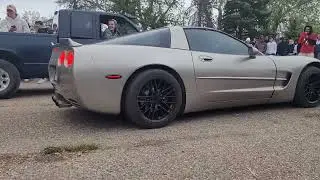 LS7 POWERED C5 CORVETTE AND STRAIGHT PIPED GMT400 GMC BATTLE IT OUT IN THE 2-STEP COMPETITION!