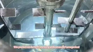 100L200L300L500L small capacity fixed type vacuum emulsifying mixer