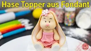Hase Topper aus Fondant / Bunny Rabbit Cake Topper / Fondant Rabbit