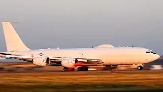E-6B Mercury DOOMSDAY PLANE takeoff &bull; Command & Control Redundancy Aircraft During a Nuclear Crisis