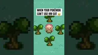 When your Pok&eacute;mon can&rsquo;t use HM cut 😂 #pokemon #shorts