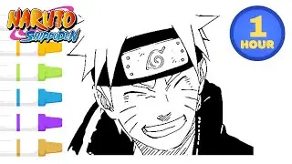 Drawing Naruto Uzumaki from Scratch | Full Coloring Demonstration