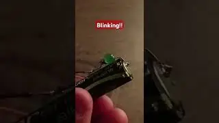 blinking joule thief circuit #shorts #electronics #joulethief
