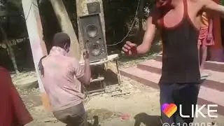 Holi break dance..  Village