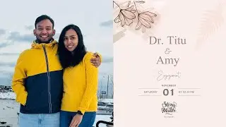 Dr. TITU & AMY || ENGAGEMENT || LIVE STREAMING || 01.11.2025 || TIME - 12.00 PM ||