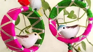 Reuse empty Tape Roll craft / Cello Tape roll  Balcony decor idea / Diy home decor/Best out of waste