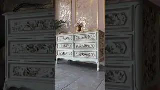 Dresser Makeover By Kacha Using Her New Decor Transfers By Redesign -Amazing Color Combo & Design!