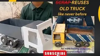 Fullvideo-Reuse old truck🚛/sustainable way/recycle waste/DIYactivities/holiday activity@Cardeewana15