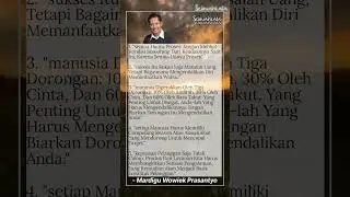 Motivasi Sukses - Mardigu Wowiek Prasantyo. #motivasi#mardiguwp#bossmansontoloyo