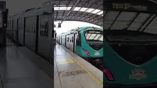 ആലുവയിൽ നിന്ന് metro train പുറപ്പെടുമ്പോൾ.../ALUVA METRO STATION #shortvideo
