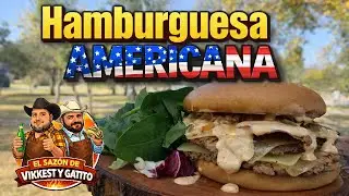 Hicimos la Smash Burger Americana PERFECTA 🍔🔥 | El Sazón de Vikkest y Gatito