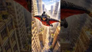 Incredible flight scene with a flying squirrel, a giraffe, and an elephant #cute #animals