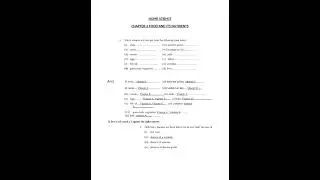 NIOS CLASS X HOME SCIENCE CHAPTER 2 MCQ1 ANSWERS