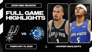 San Antonio Spurs vs Orlando Magic Full Game Highlights | Feb 1 | 2026 NBA Season