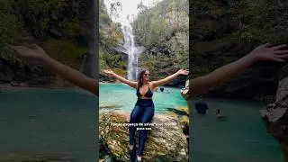 Cachoeira Santa B&aacute;rbara na Chapada dos Veadeiros. #santabarbara #chapadadosveadeiros #cavalcantego