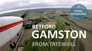 [4K, ATC] Flight in rain to Retford Gamston (EGNE) from Tatenhill