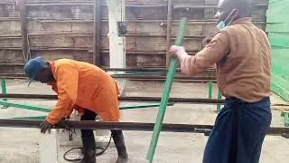 vertical foam mattress cutting machine installation