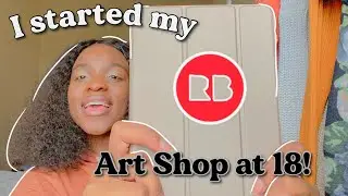 I Started An Art Shop at 18 With Redbubble! *print on demand*