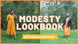 MODESTY LOOKBOOK | Modest Feminine Dress Outfits | Yellows, Browns and Golds