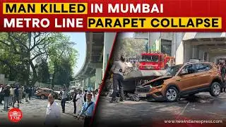 One killed, three injured as under-construction Mumbai metro line parapet collapses on vehicles