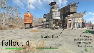 Fallout 4: Building up Starlight Drive-In with no mods/glitches. No Commentary.