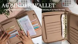 1st Hand Review New Binder Wallet | Dompet Binder Baru | Brown | Cash Envelope System