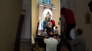 Traslazione del simulacro della Madonna di Portosalvo sulla barca S.Teresa di Riva 01/07/2018