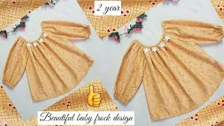Beautiful baby frock design cutting and stitching | Baby frock cutting and stitching