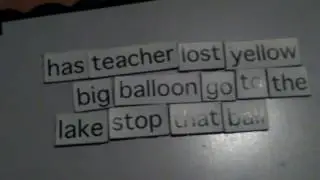 Making a nonsense poem with 100 word pieces