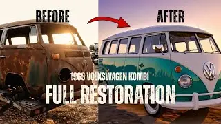 CAR RESTORATION | ASMR | VW BUS TYPE 1 | FULL CORRODED