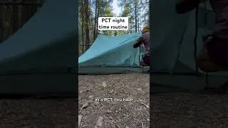 Current night time routine on the Pacific Crest Trail #pct #pacificcresttrail #thruhiking