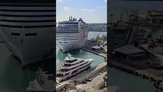 Cruise ship in Valletta, Malta 🇲🇹 #malta #valleta #shorts