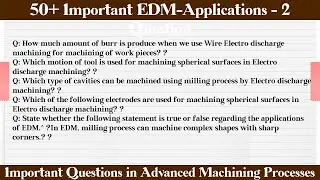 MCQ Questions EDM-Applications - 2 with Answers
