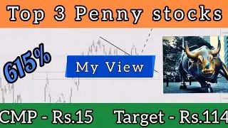 My Top 3 Penny Stocks | High Returns | Technical Analysis 🎯| #pennystocks #SwingTrade