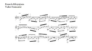 F. Kleynjans. Valse Francaise