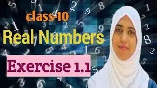 Class10/ Real Numbers Exercise 1.1/ English with Hindi/SR academy Belur 