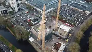 Nieuwbouw 2 Woontorens Paddepoel te Groningen